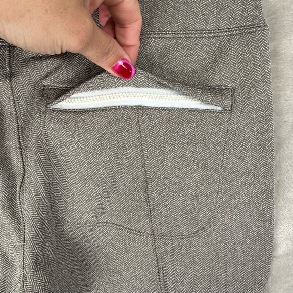Athleta Pants Womens Medium Brown Delancey Herringbone Tight Pullon Legging - Picture 8 of 15